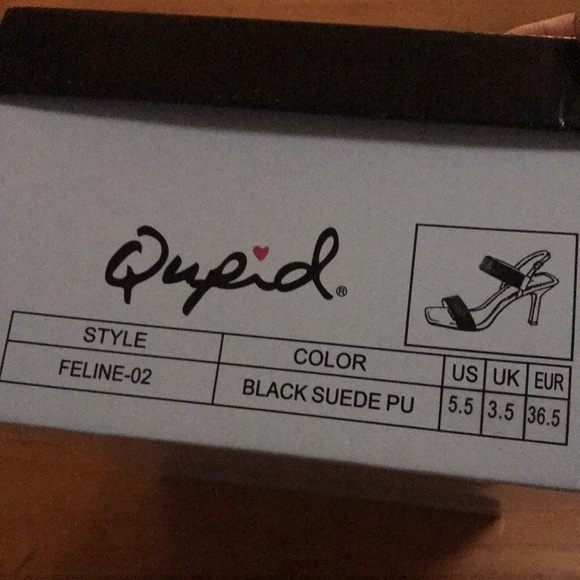 New in box QUPID Glitter Dress Heels 5.5 - Picture 6 of 6